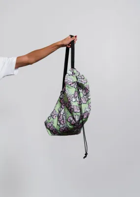 Kaws CDG Logo Print Bag Green K201