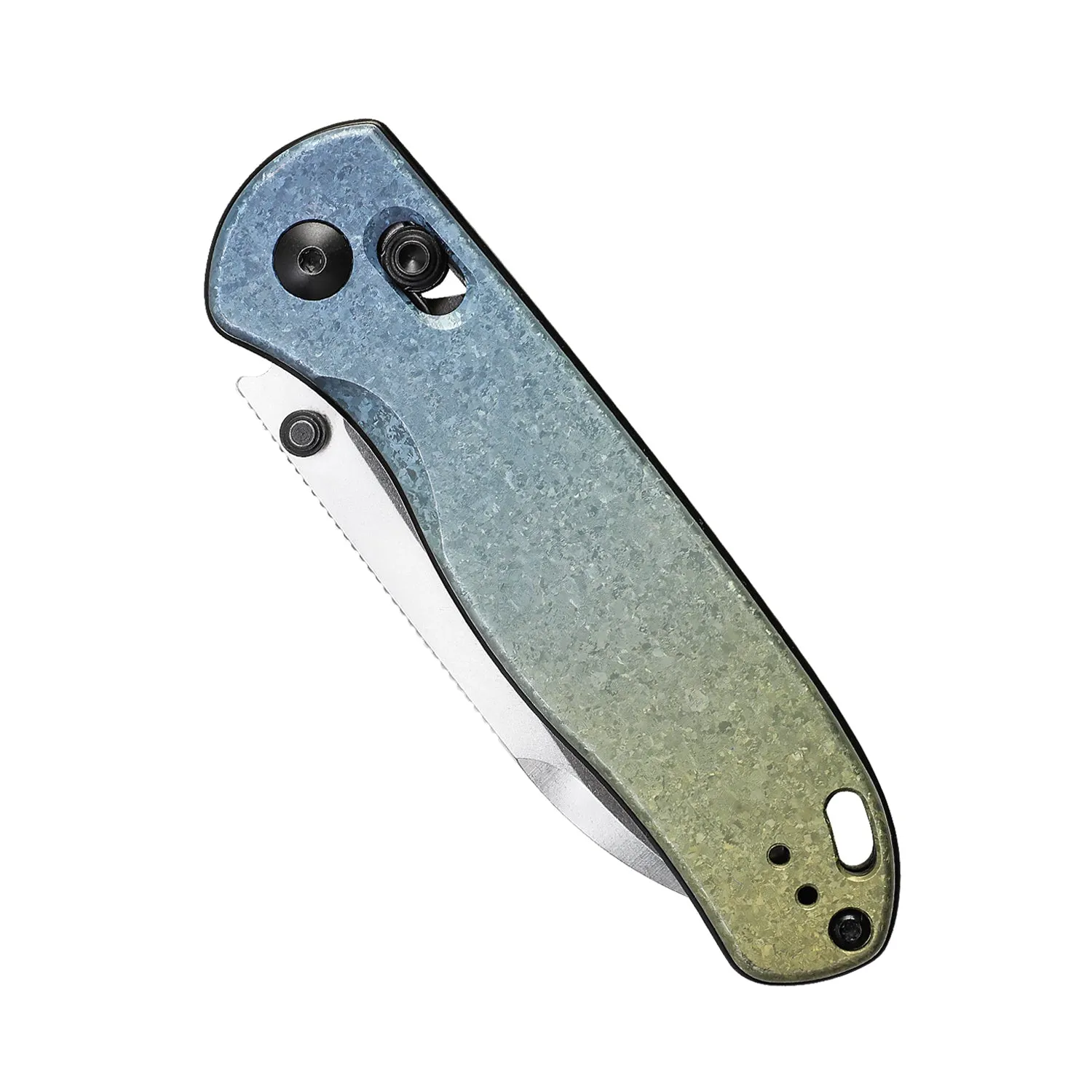 Kizer Azo Drop Bear LC200N Blade Clutch Lock Titanium Handle Ki3619A3 (2.99 Stonewash)