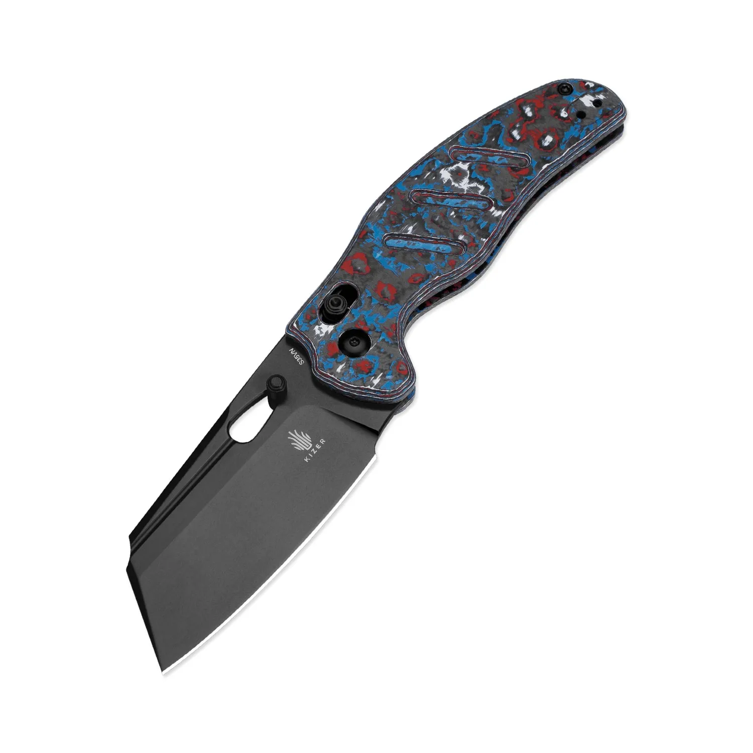 Kizer C01C S35VN Blade Clutch Lock Fatcarbon Handle Ki4488AC1 (3.15 Black)