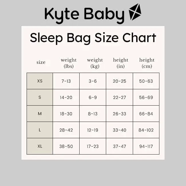 Kyte Baby 0.5 Tog Printed Sleep Bag in Crocodile