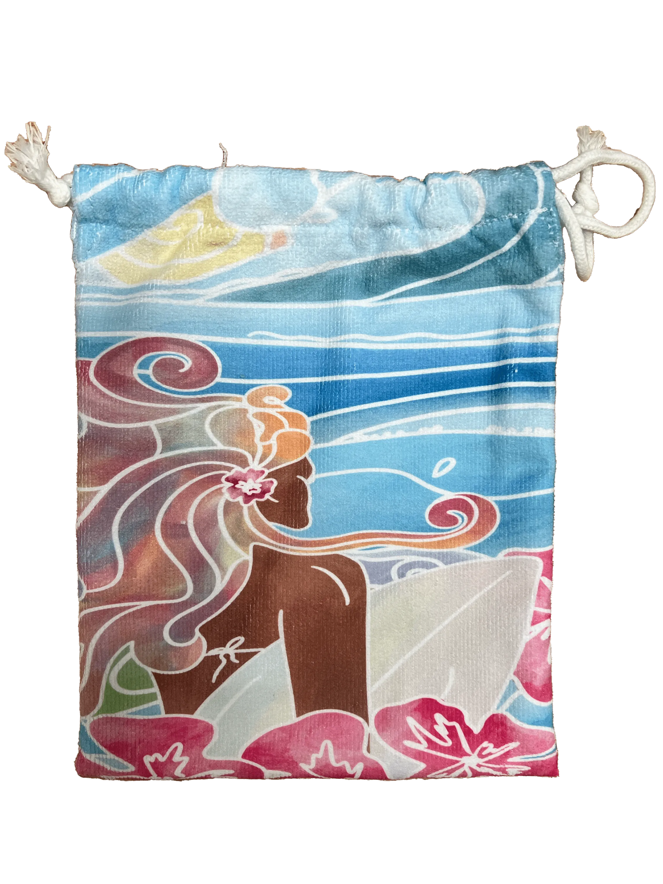 Long Island Surfer Girl Towel and Bag Set