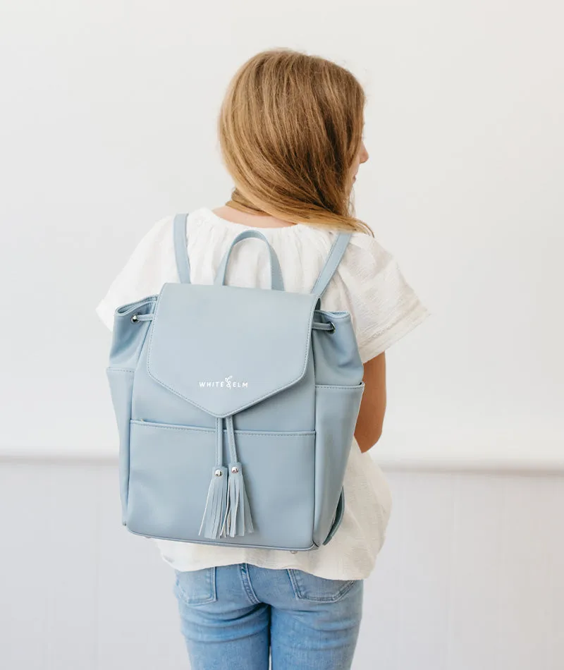 Luna Drawstring Backpack - Ice Blue - [Outlet RETIRED Final Sale]