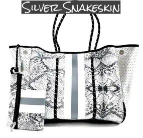 #M197 Everything And A Little More Bag (Silver Snakeskin)