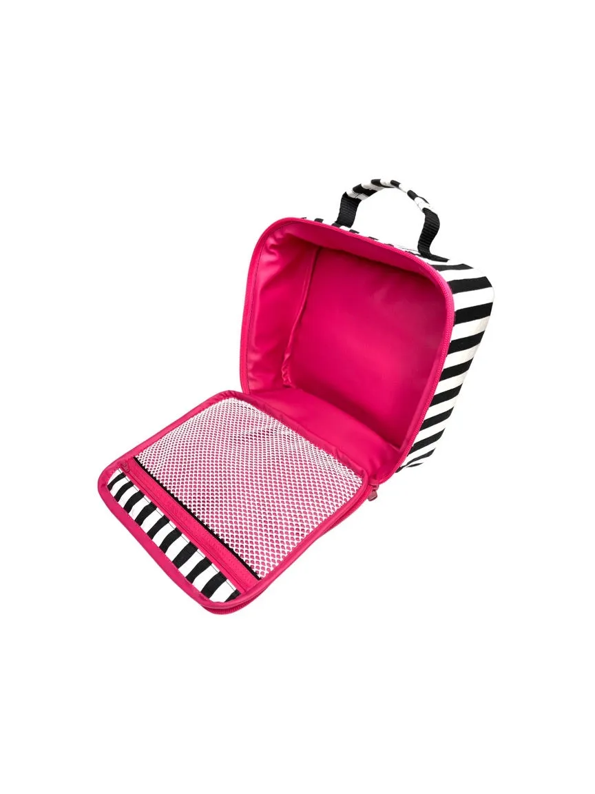 Makeup Junkie Bags - Lunch Date Bag- Glam Stripe [Pre-Order]