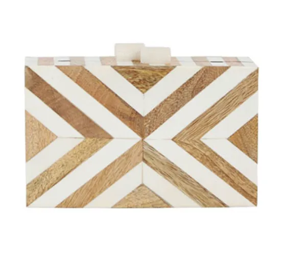 Malaga Acrylic Clutch in Cream