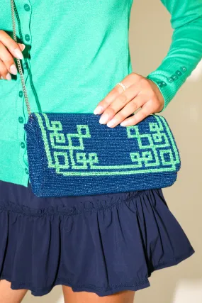 Medium Structured Beaded Clutch