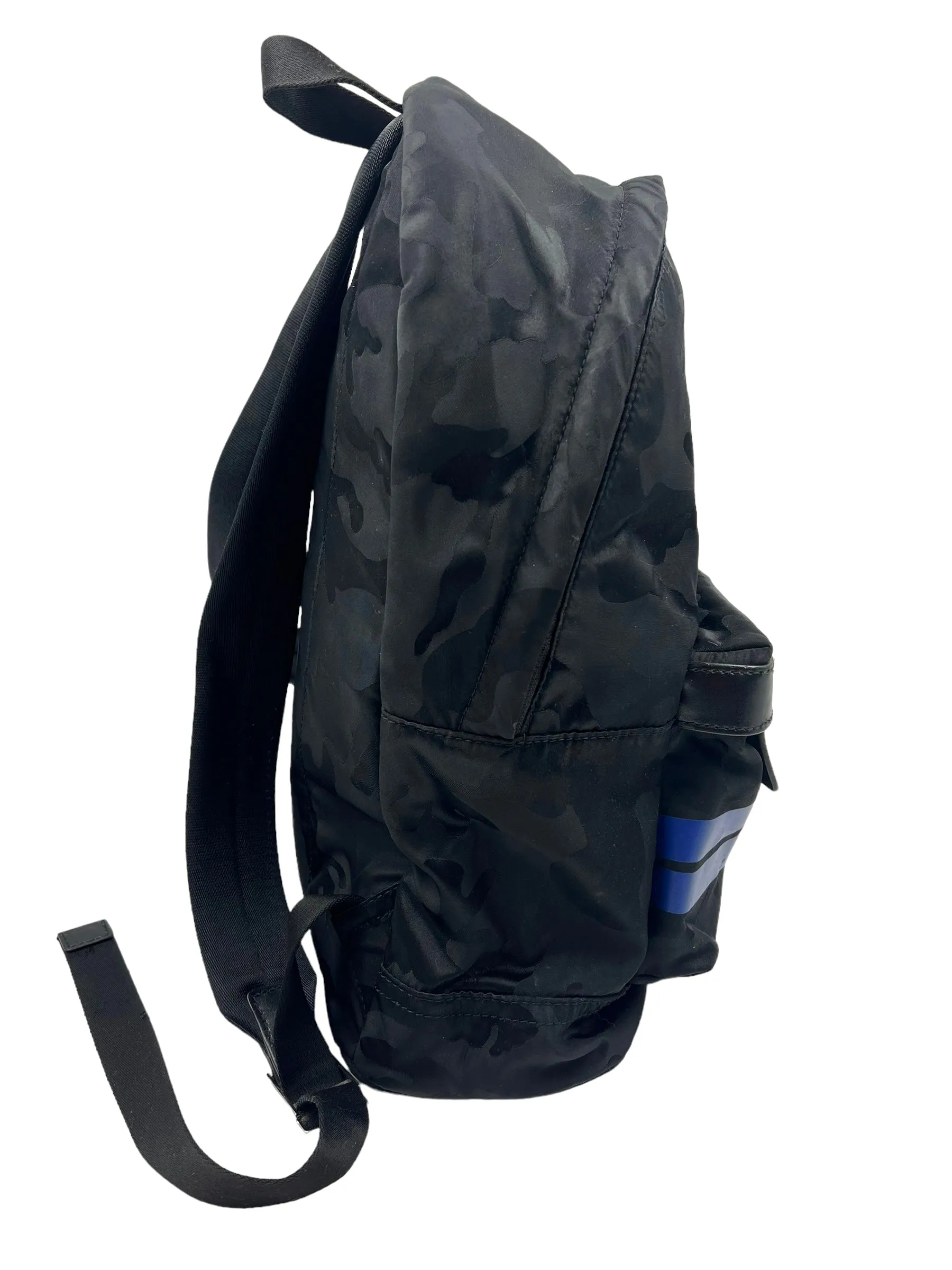 Michael Kors Black Kent Camo Nylon Tech Backpack