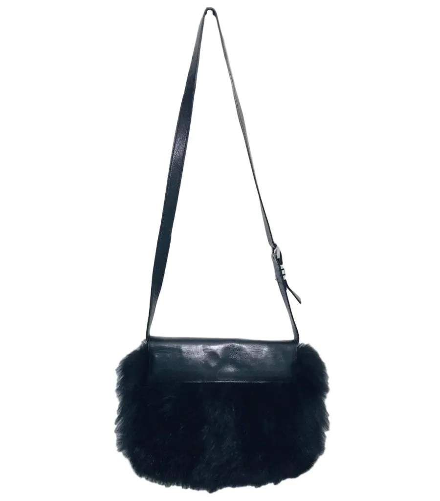 Michael Kors Collection Fox Fur Cross Body Satchel