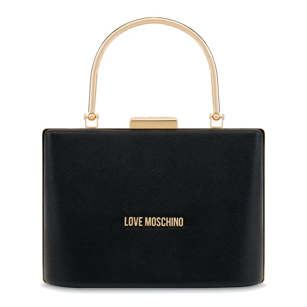 Mini Bag a Mano LOVE MOSCHINO linea Metal Handle colore Nero