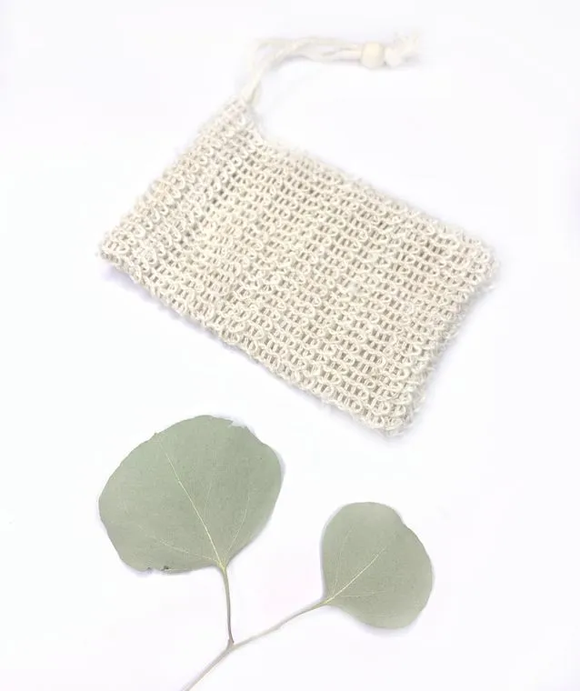 Natural Sisal Soap Saver and Exfoliating Pouch