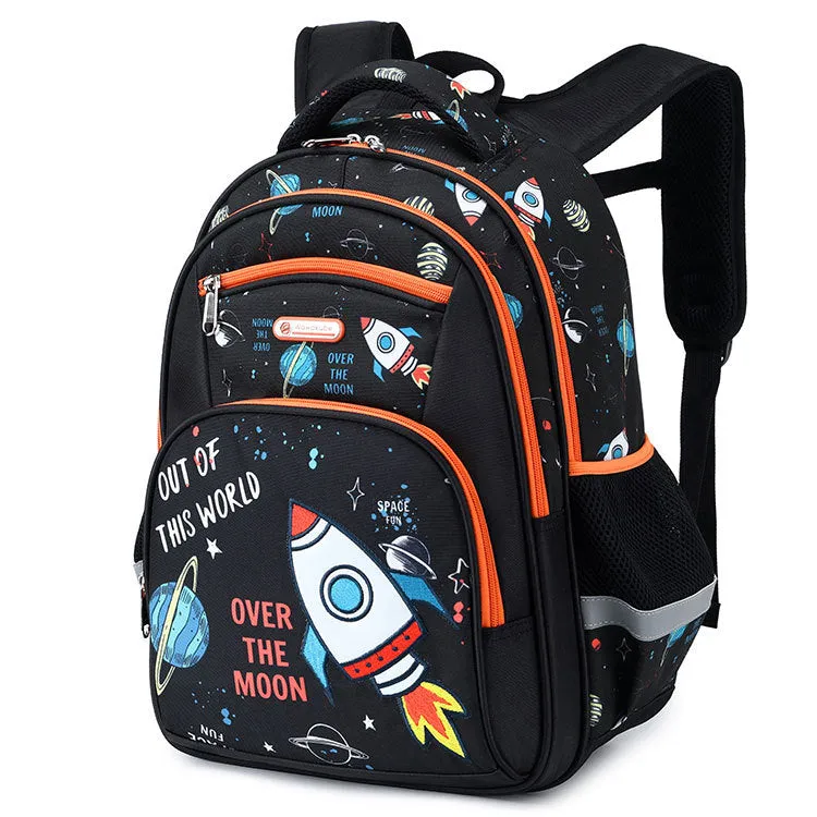 New Schoolbag Children's Grade 3-6 Primary School Boy Large-Capacity Backpack Backpack Space Schoolbag Girl