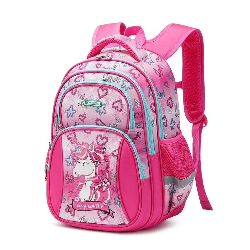 New Schoolbag Children's Grade 3-6 Primary School Boy Large-Capacity Backpack Backpack Space Schoolbag Girl