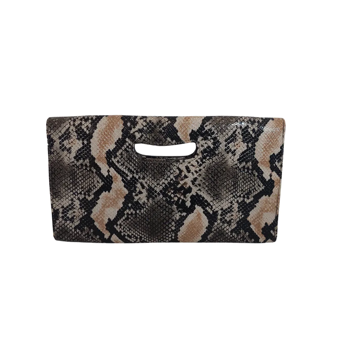 Nine West Snakeskin Print Fold over Clutch | Gently Used |