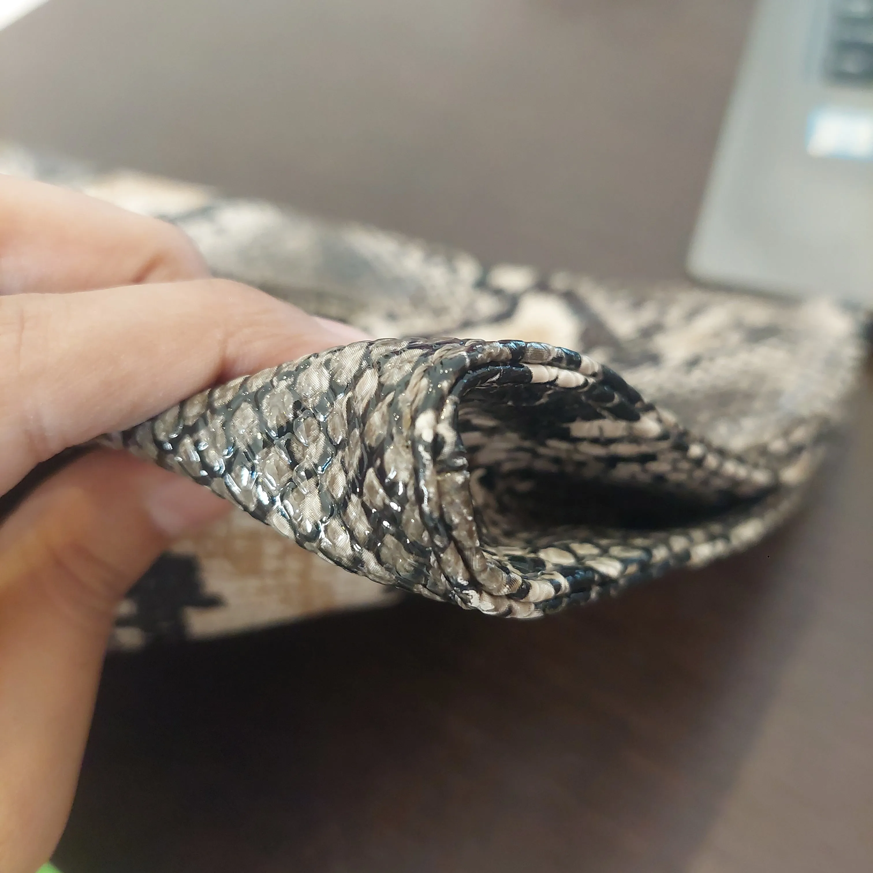 Nine West Snakeskin Print Fold over Clutch | Gently Used |