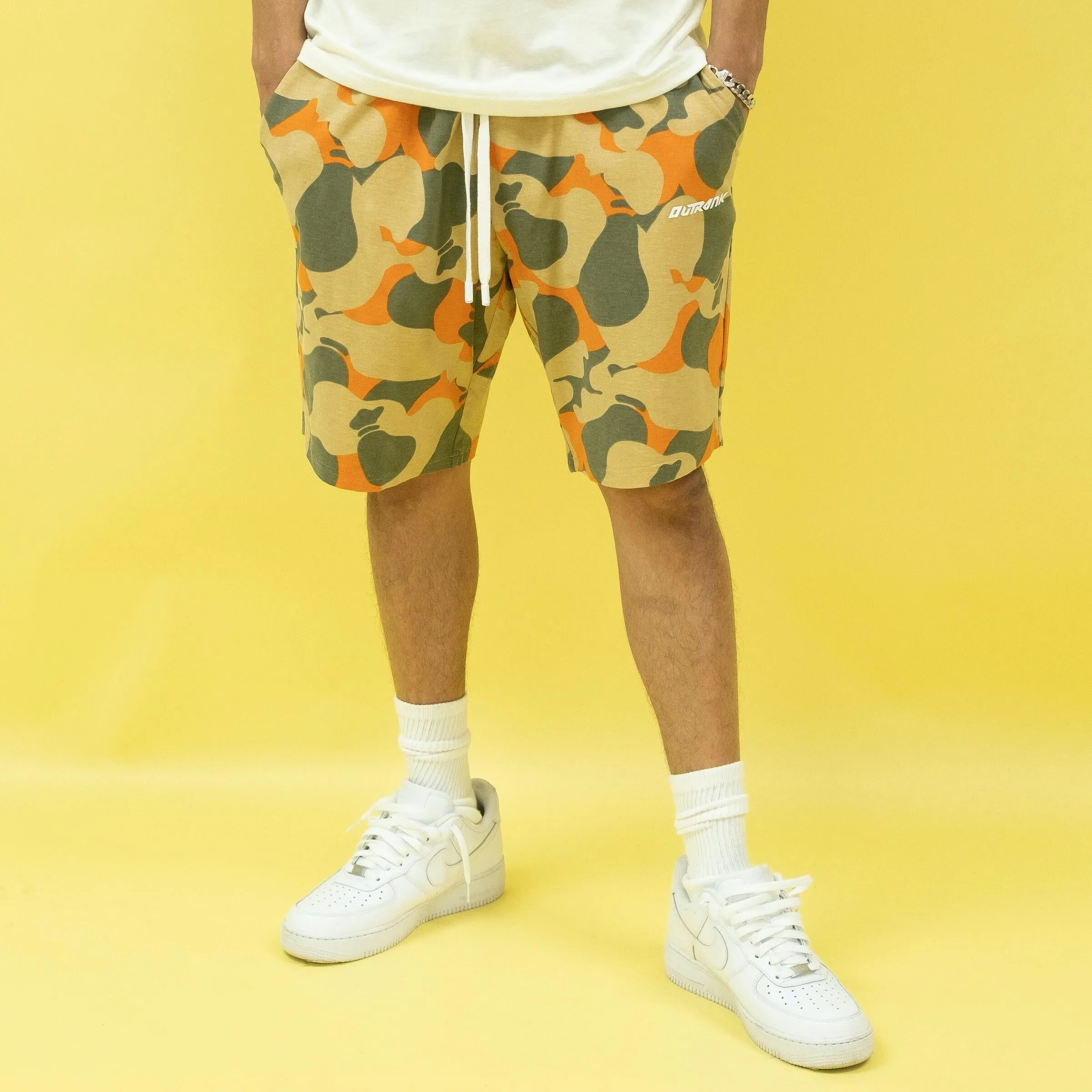 Outrank Money Bag Camo French Terry Shorts