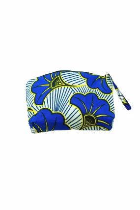 Paki Reversi Pouch Bag -  African Ankara Wax Cotton Print -19