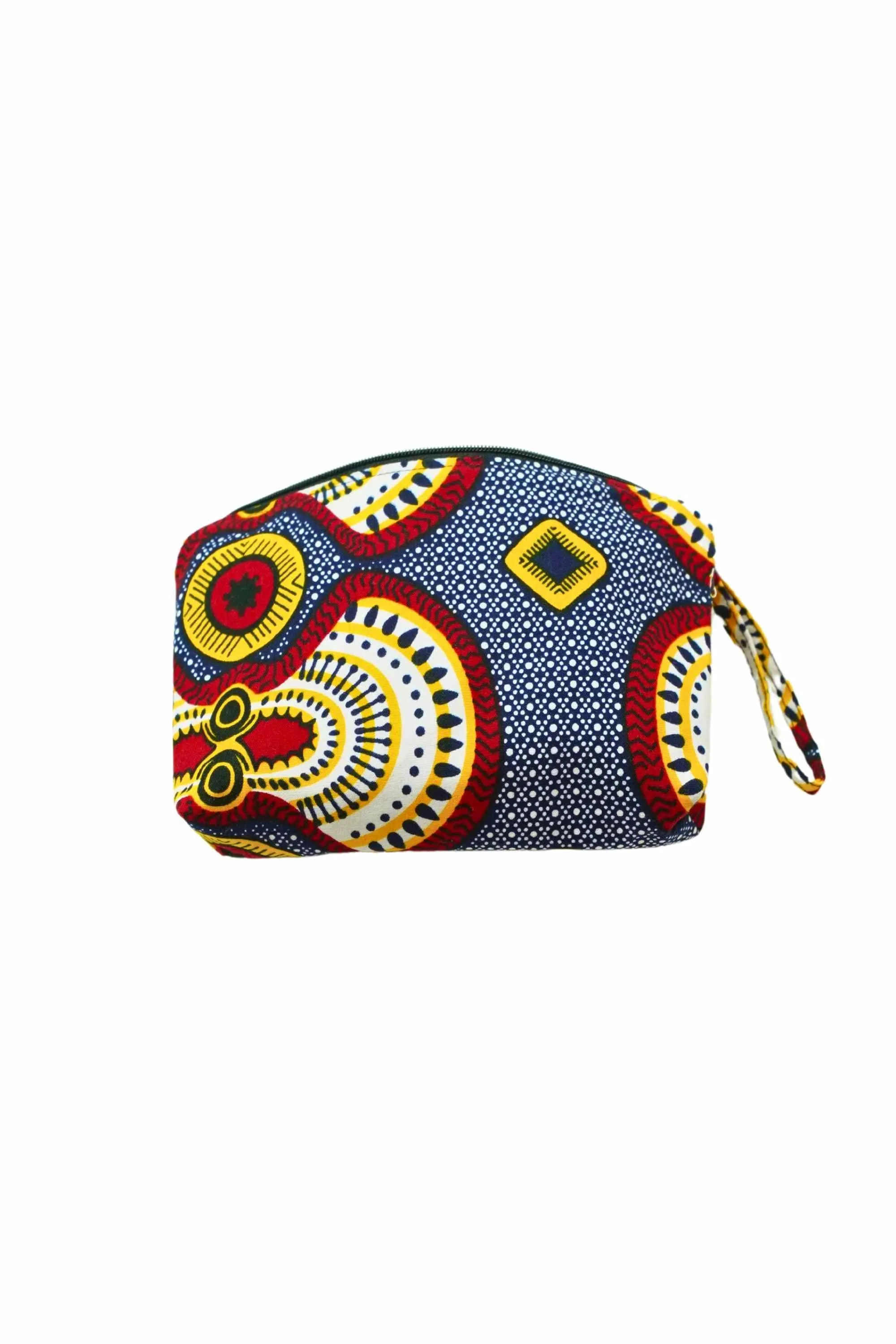 Paki Reversi Pouch Bag -  African Ankara Wax Cotton Print -1