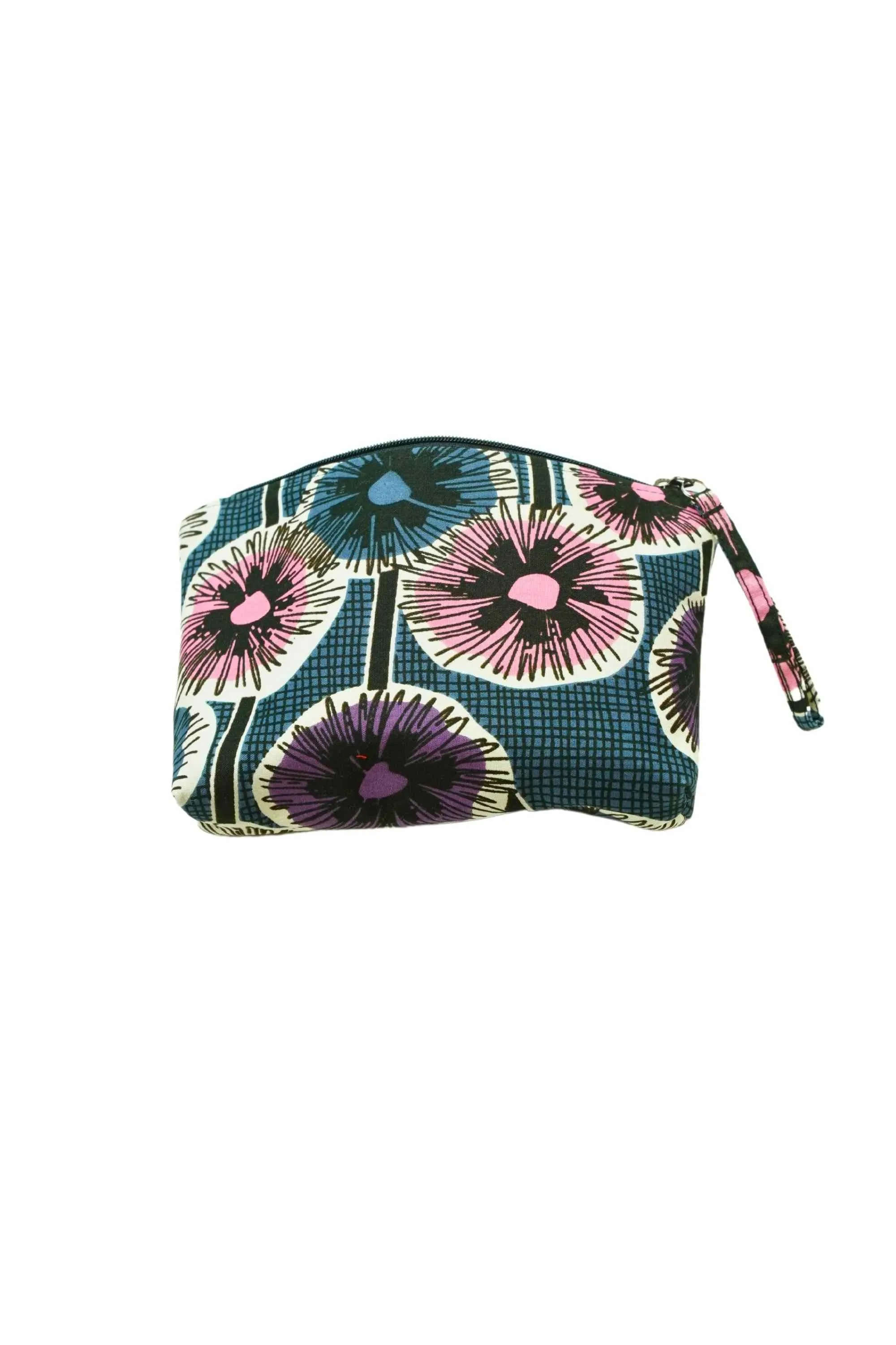 Paki Reversi Pouch Bag -  African Ankara Wax Cotton Print -4