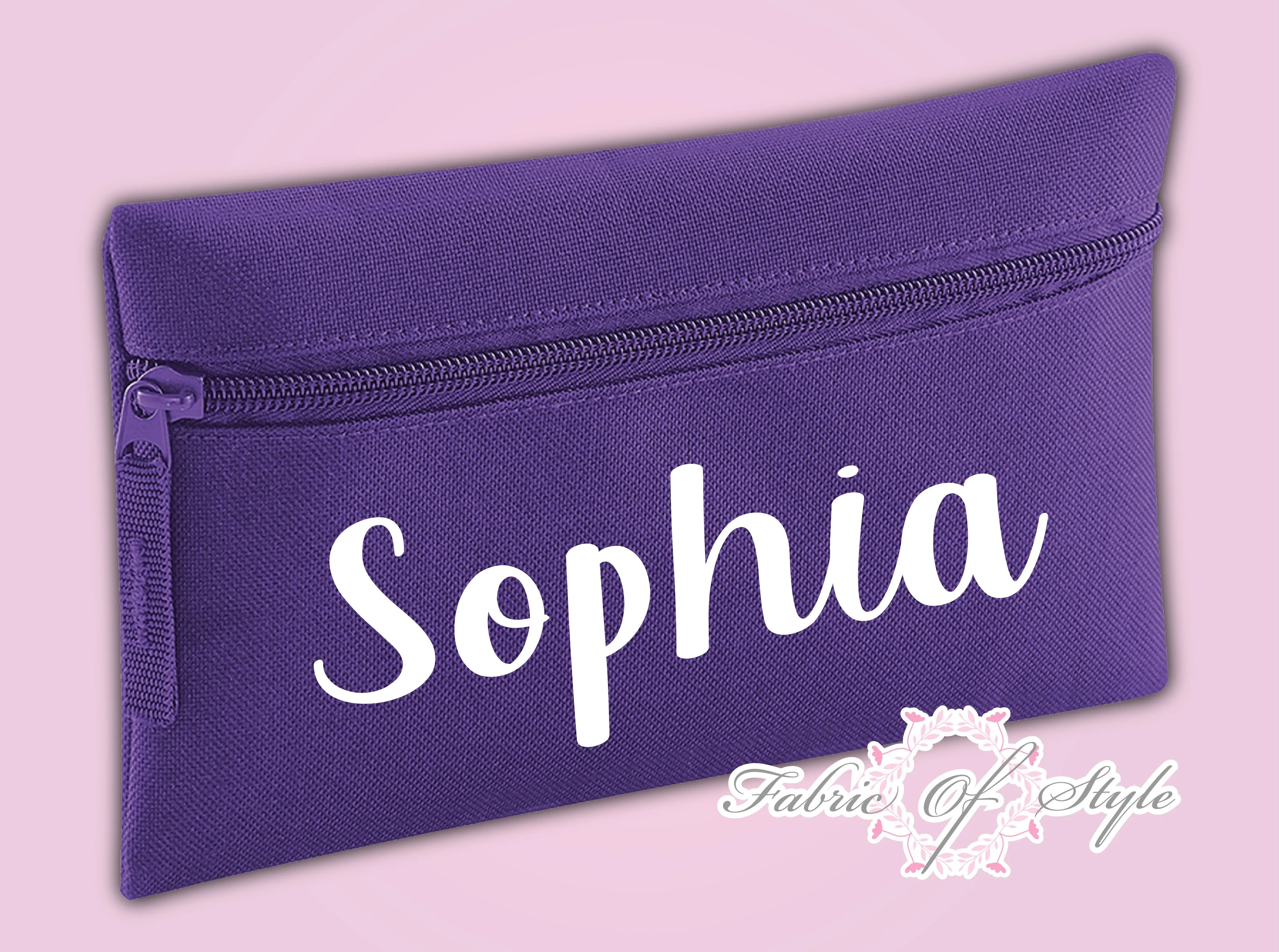 Personalised Pencil Case Kids Office Stationery Back To School Zip School Bag