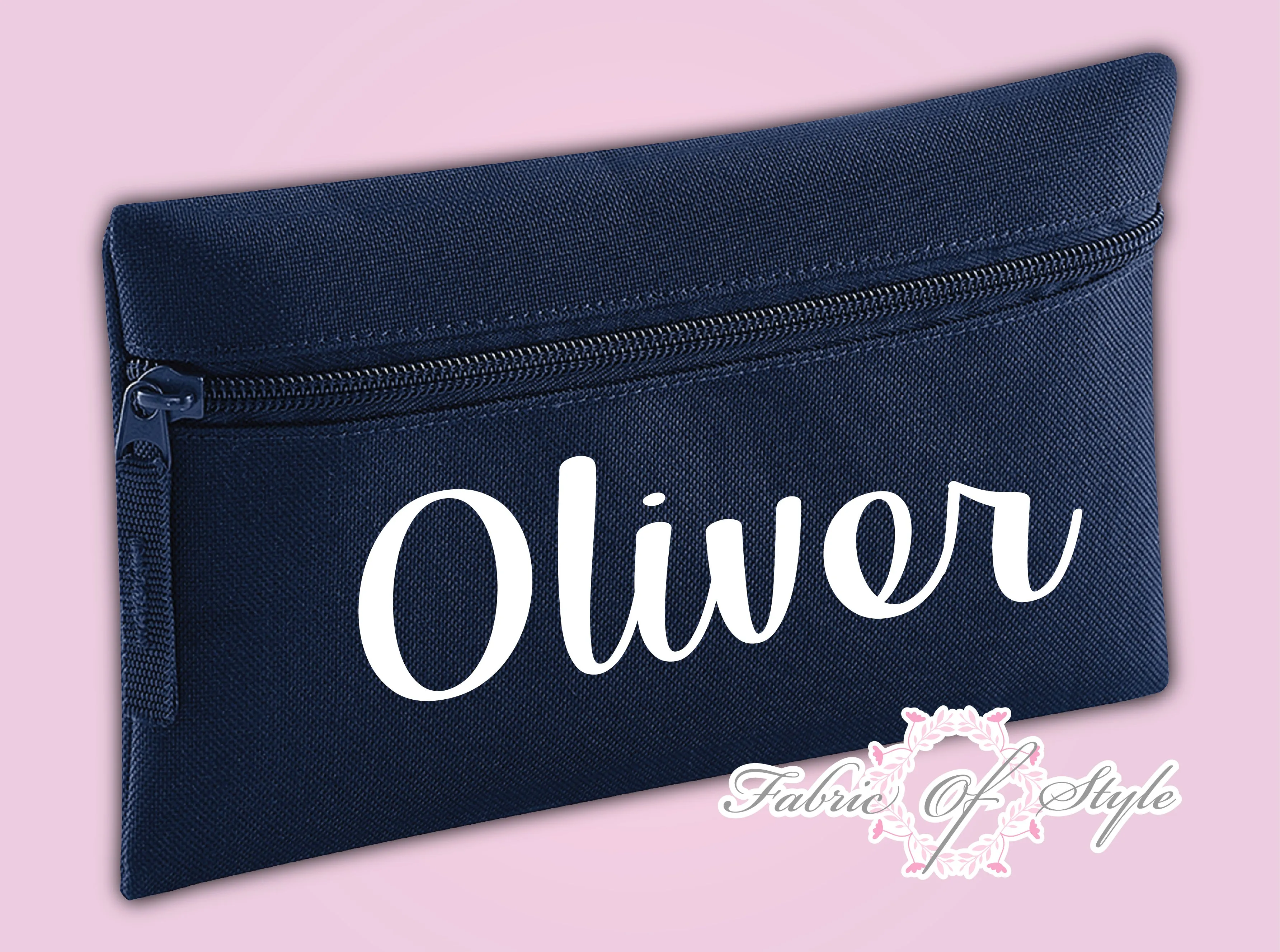 Personalised Pencil Case Kids Office Stationery Back To School Zip School Bag