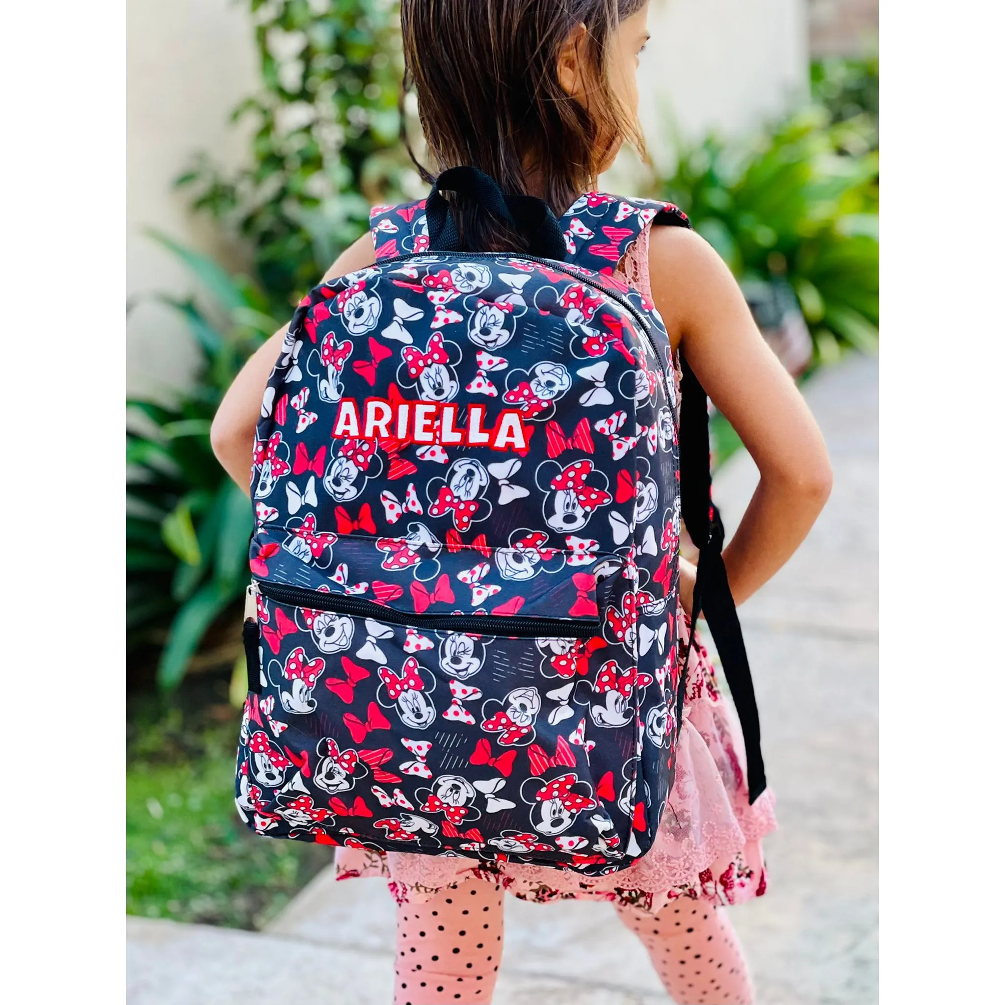 Personalized Embroidered 16 Inch Minnie Mouse Backpack