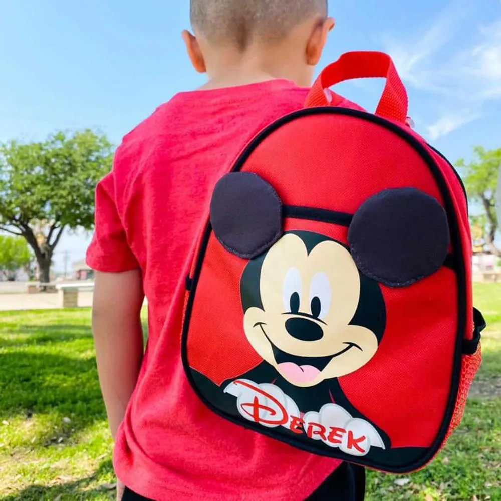 Personalized Mickey Mouse 10 Inch Mini Backpack with Harness