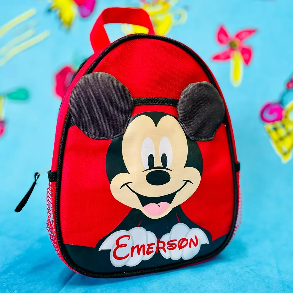 Personalized Mickey Mouse 10 Inch Mini Backpack with Harness