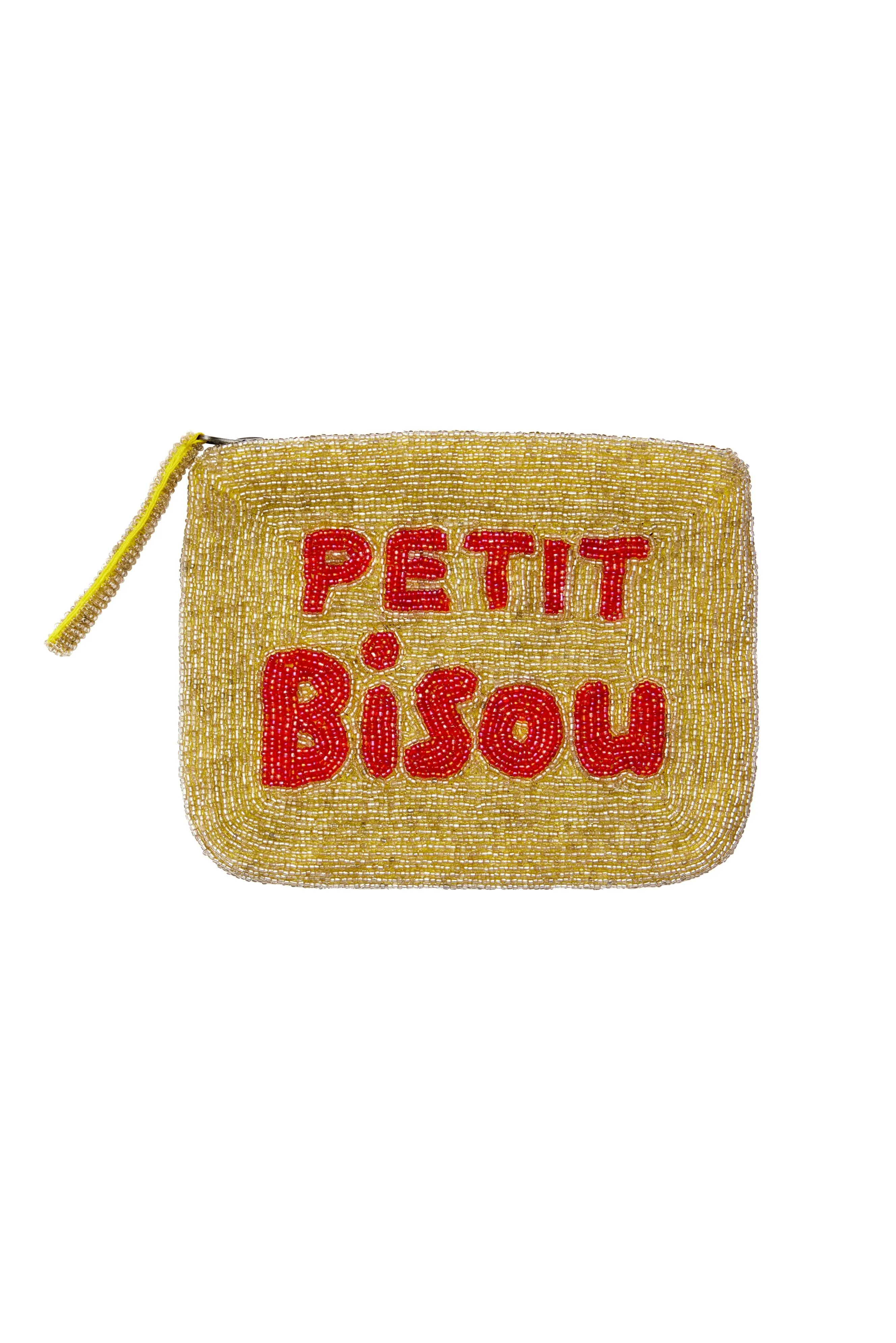 Petit Bisou mini clutch - Gold and red