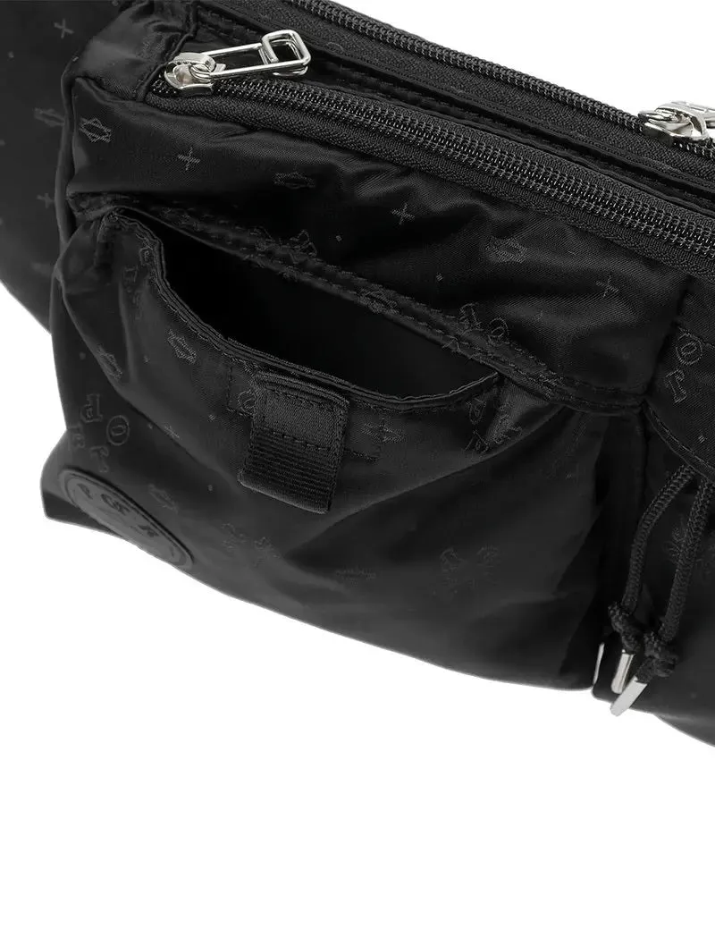 Porter-Yoshida and Co Monogram Waist Bag Black