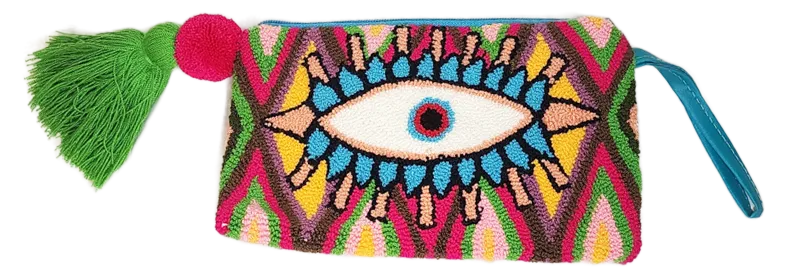 Reese Handmade Wayuu Punch-needle Clutch