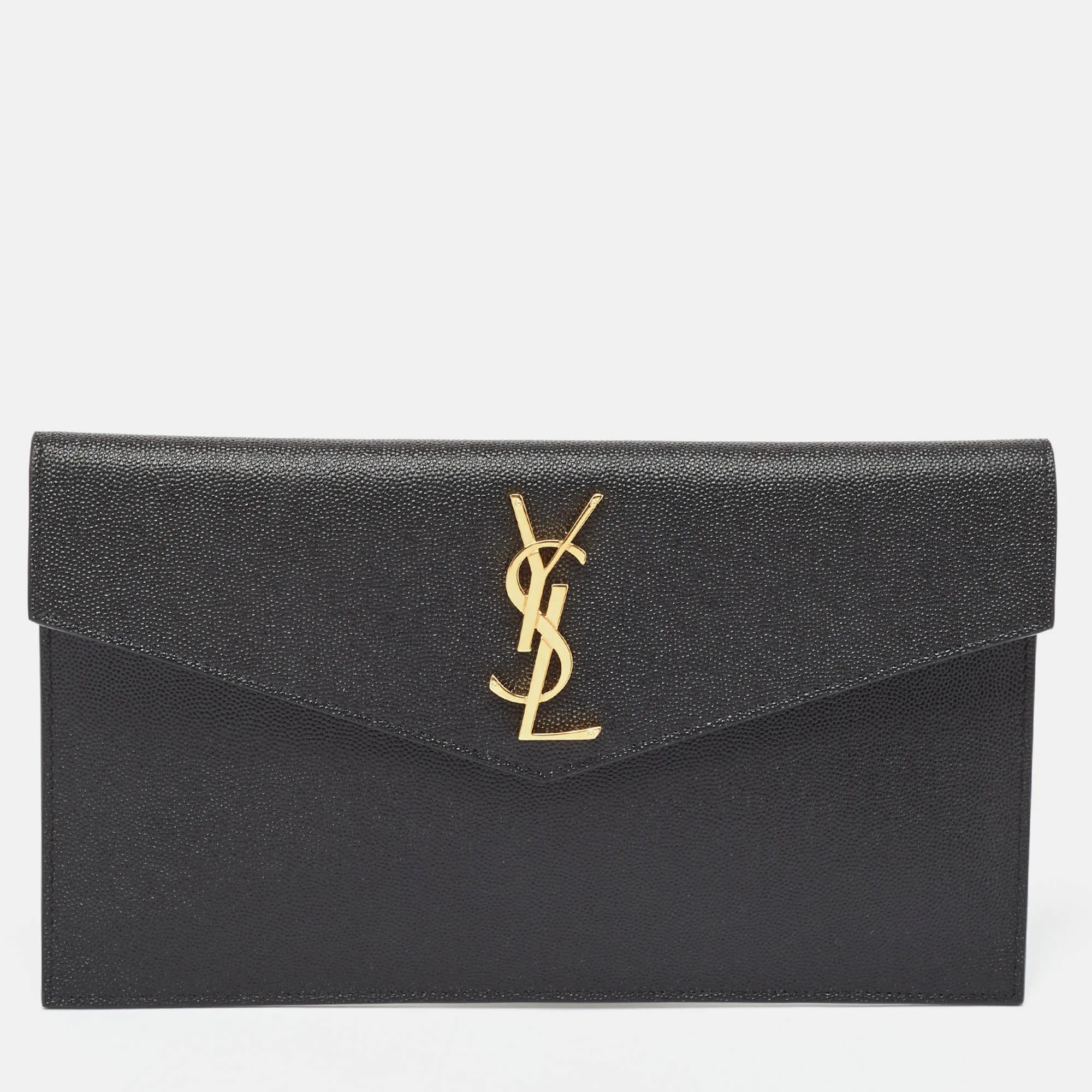 Saint Laurent  Leather Uptown Pouch