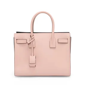 Saint Laurent Pink Smooth Calfskin Baby Sac de Jour Bag