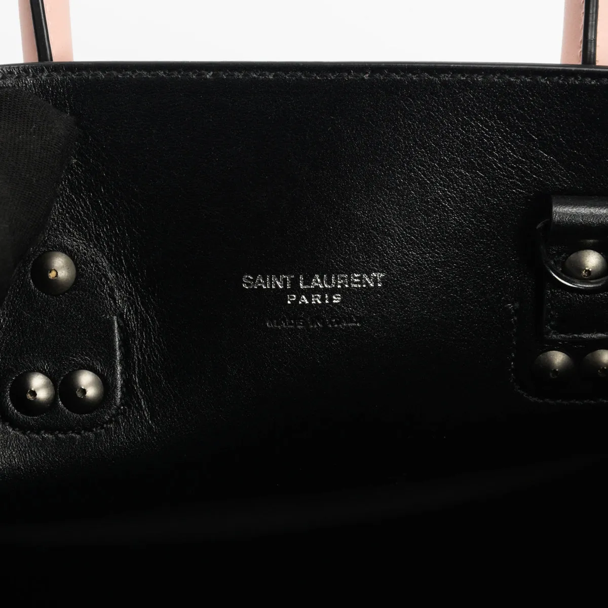 Saint Laurent Pink Smooth Calfskin Baby Sac de Jour Bag