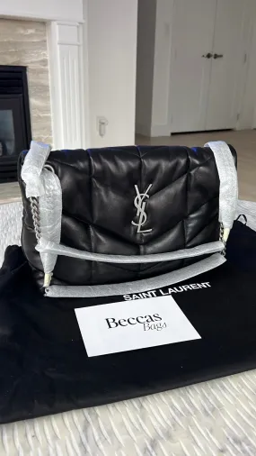 Saint Laurent PUFFER LOU MEDIUM CHAIN BAG IN QUILTED LAMBSKIN