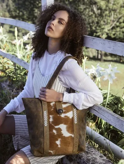 Sand Dunes Leather & Hairon Bag - Final Sale 50% off