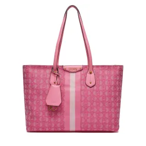 Shopping Bag LIU JO in Tessuto con Logo Jacquard colore Lady Pink