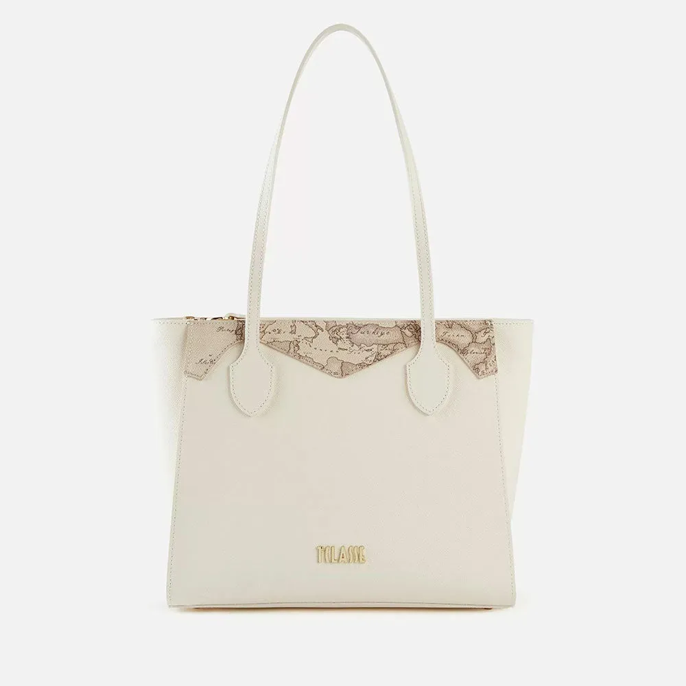 Shopping Bag Small 1A Classe Alviero Martini linea Florida City Avorio e Geo Safari GZ52