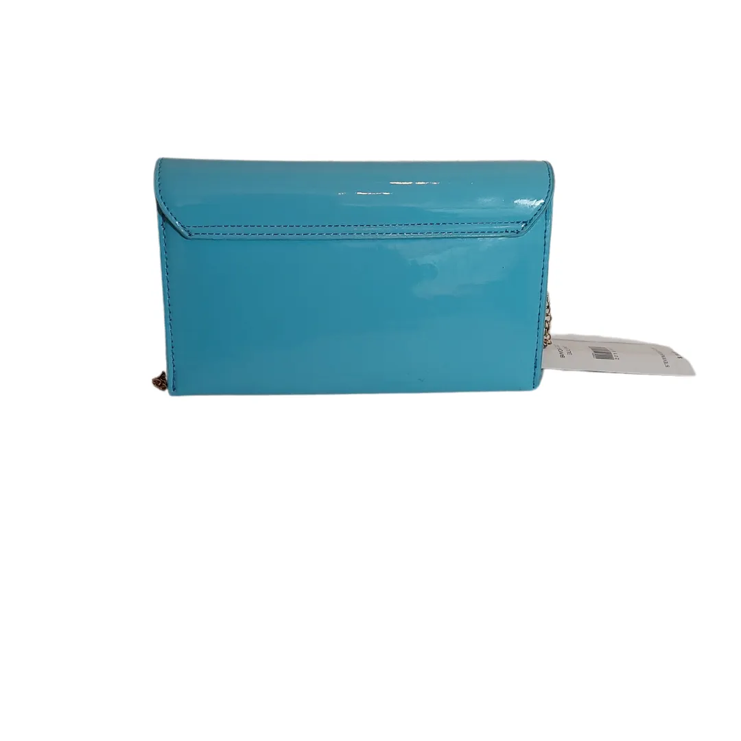 Steve Madden Blue Patent Convertible Clutch | Brand New |