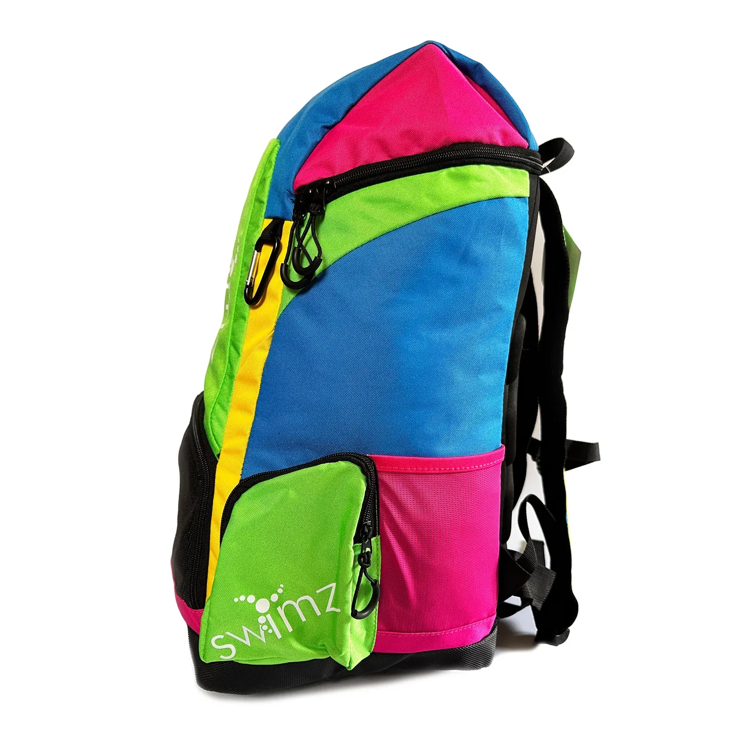 Swimz Freestyle Backpack V2.0 45L Sports / Swim Backpack - Large 45L Capacity Swim Bag - Multi Brights