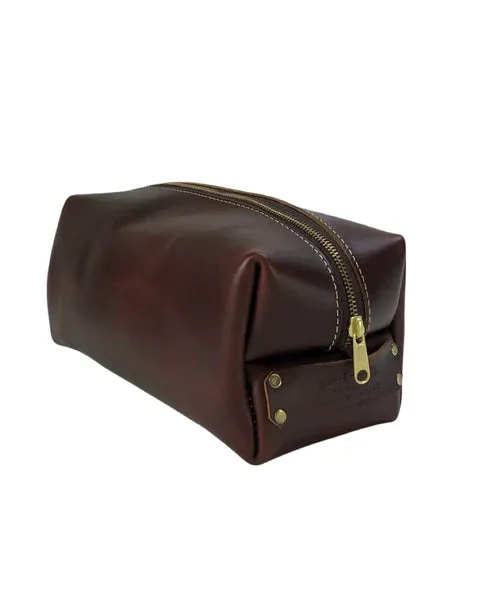 The Macintrye Toiletry Bag (Aged Bourbon or Brick)