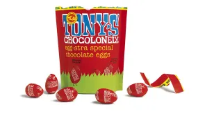 Tony's Chocolonely Easter Eggs Milk Chocolate Pouch 180g