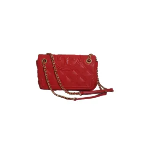 Tory Burch Red Soft Leather 'Fleming' Shoulder Bag | Like New |