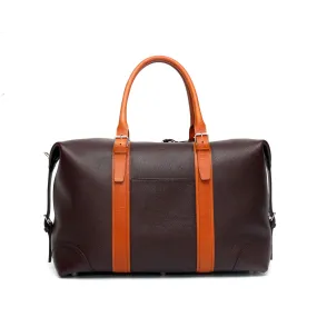 Travel Bag Piccola in Pelle Marrone