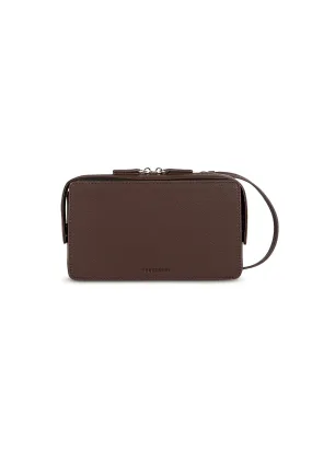 TRUSSARDI Nadir Camera Bag Tracolla Chocolate Plum 75B01367