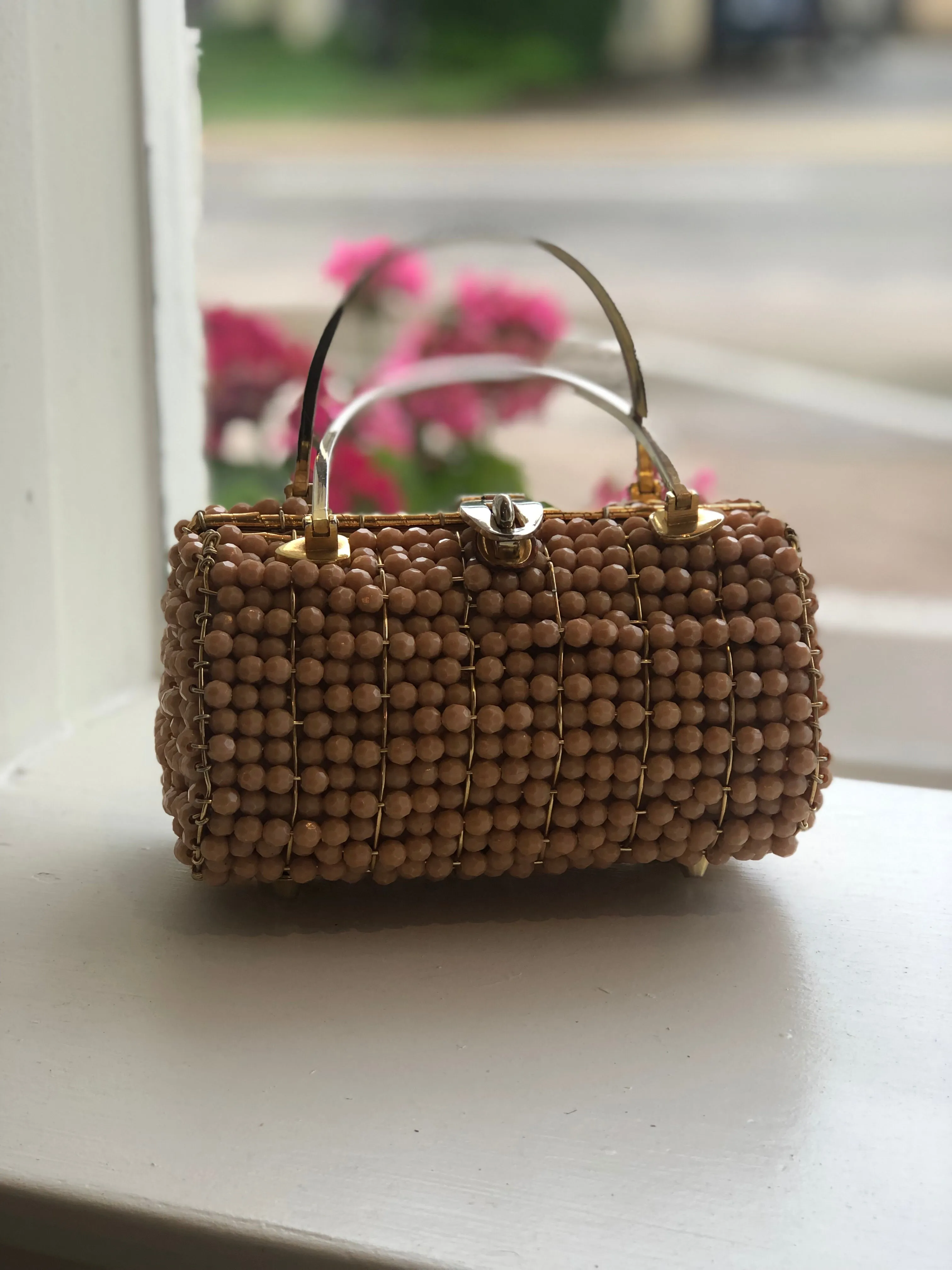 vintage wicka weave “made for jana” bag