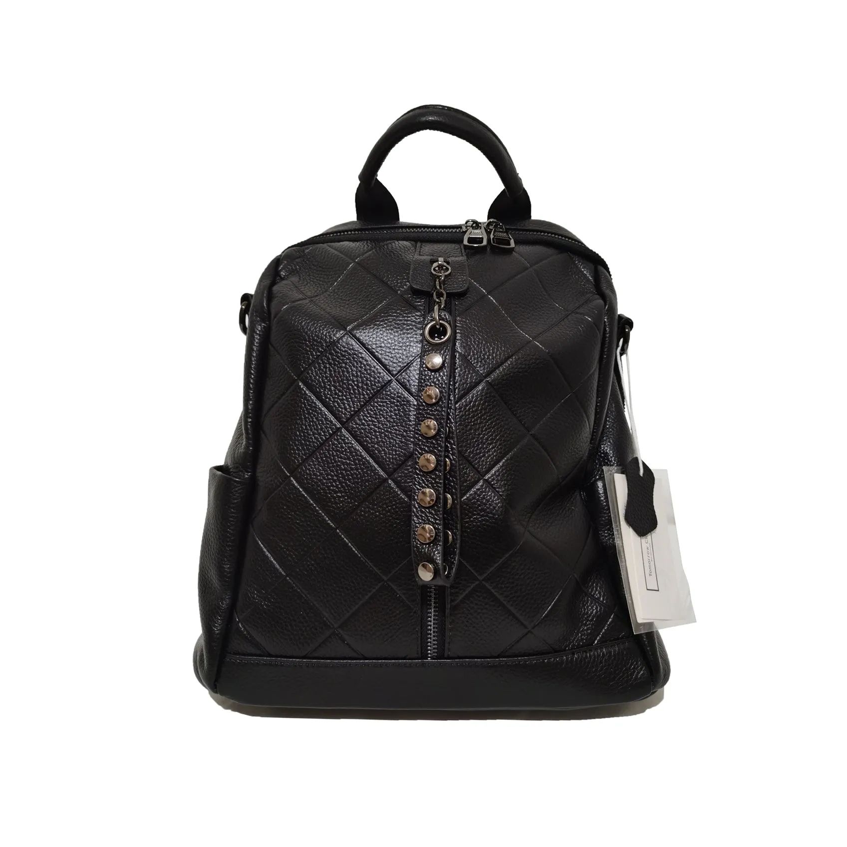 Women's cowhide leather Diamond V2 design backpack